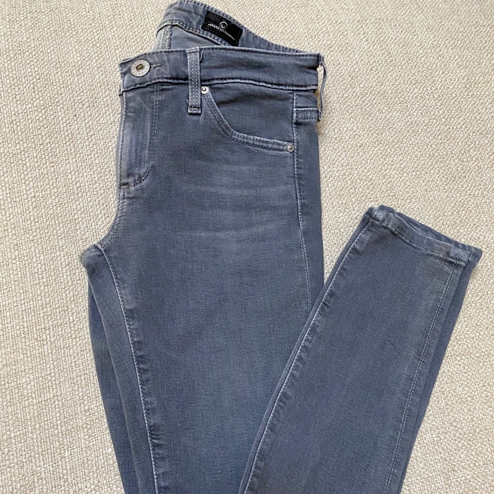 AG Legging Ankle Sulfur Autumn Fog color